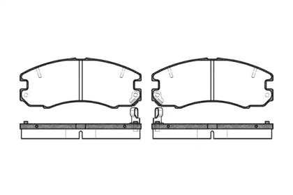 Комплект тормозных колодок WOKING P2163.04