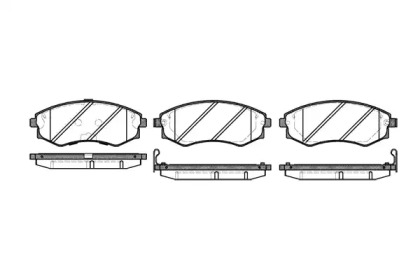 Комплект тормозных колодок WOKING P2183.42