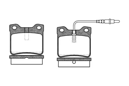 Комплект тормозных колодок WOKING P2213.02