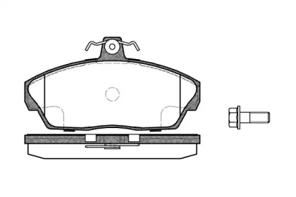 Комплект тормозных колодок WOKING P2373.10