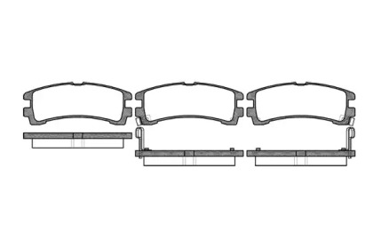 Комплект тормозных колодок WOKING P2473.02