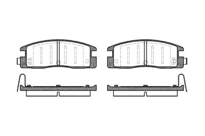 Комплект тормозных колодок WOKING P2613.04