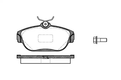 Комплект тормозных колодок WOKING P2683.00