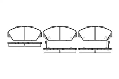 Комплект тормозных колодок WOKING P2713.02