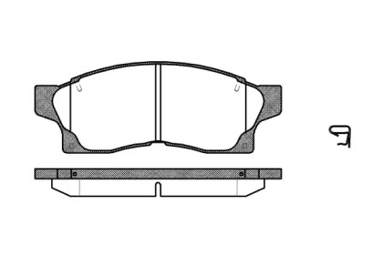 Комплект тормозных колодок WOKING P2773.00