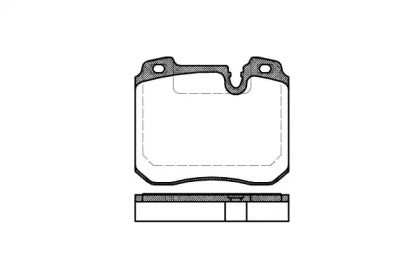 Комплект тормозных колодок WOKING P2783.00