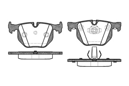 Комплект тормозных колодок WOKING P2813.40