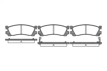 Комплект тормозных колодок WOKING P2993.12