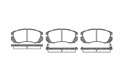 Комплект тормозных колодок WOKING P5033.02