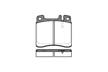 Комплект тормозных колодок WOKING P5083.00