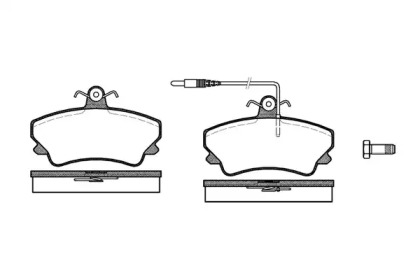 Комплект тормозных колодок WOKING P5093.12