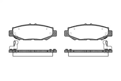 Комплект тормозных колодок WOKING P5243.04