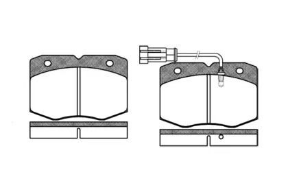 Комплект тормозных колодок WOKING P5353.12