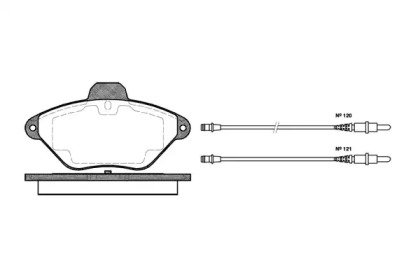 Комплект тормозных колодок WOKING P5393.04