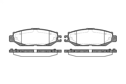 Комплект тормозных колодок WOKING P5573.00