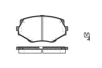 Комплект тормозных колодок WOKING P5783.02