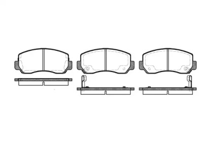 Комплект тормозных колодок WOKING P4093.02