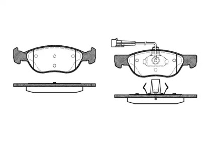 Комплект тормозных колодок WOKING P4873.12