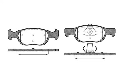 Комплект тормозных колодок WOKING P4883.10