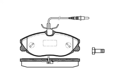 Комплект тормозных колодок WOKING P7043.04