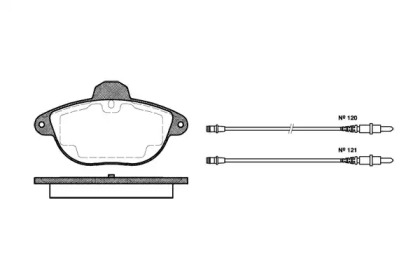 Комплект тормозных колодок WOKING P7083.04