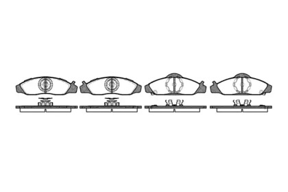 Комплект тормозных колодок WOKING P7243.12