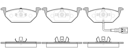 Комплект тормозных колодок WOKING P7333.41