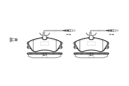 Комплект тормозных колодок WOKING P7343.04