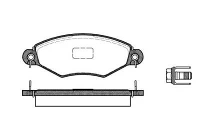 Комплект тормозных колодок WOKING P7433.10