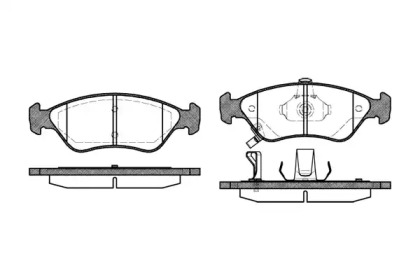 Комплект тормозных колодок WOKING P7483.02