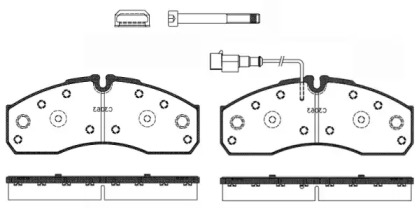 Комплект тормозных колодок WOKING P7513.42