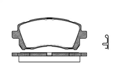 Комплект тормозных колодок WOKING P7553.02