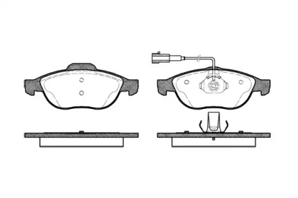 Комплект тормозных колодок WOKING P7603.22