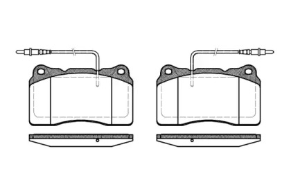 Комплект тормозных колодок WOKING P7663.14