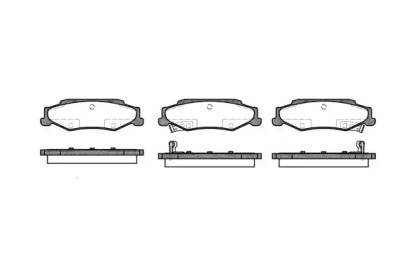 Комплект тормозных колодок WOKING P7683.02