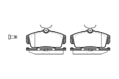 Комплект тормозных колодок WOKING P6043.00