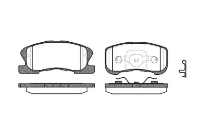 Комплект тормозных колодок WOKING P6203.02