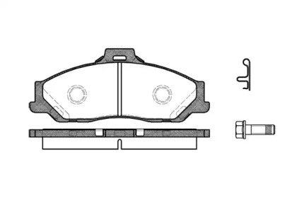 Комплект тормозных колодок WOKING P6303.01