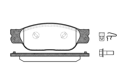 Комплект тормозных колодок WOKING P6313.10