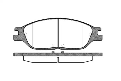 Комплект тормозных колодок WOKING P6383.00