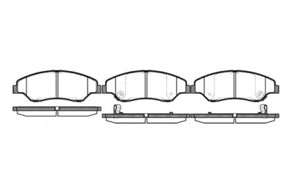 Комплект тормозных колодок WOKING P6393.02