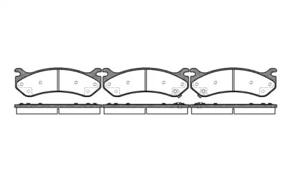 Комплект тормозных колодок WOKING P6573.02