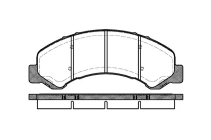 Комплект тормозных колодок WOKING P6633.00