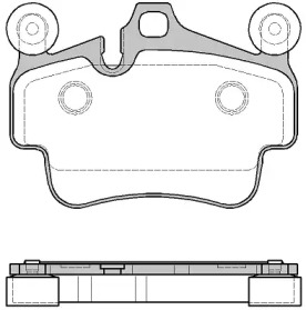 Комплект тормозных колодок WOKING P6733.20