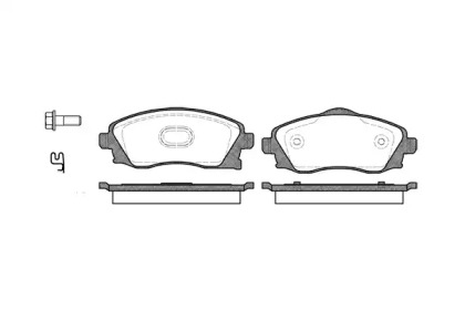 Комплект тормозных колодок WOKING P6743.02