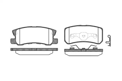 Комплект тормозных колодок WOKING P9033.02