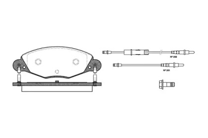 Комплект тормозных колодок WOKING P9273.04