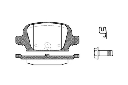 Комплект тормозных колодок WOKING P9353.02