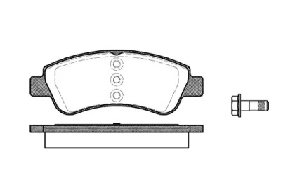 Комплект тормозных колодок WOKING P9403.20