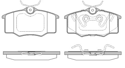 Комплект тормозных колодок WOKING P9463.20